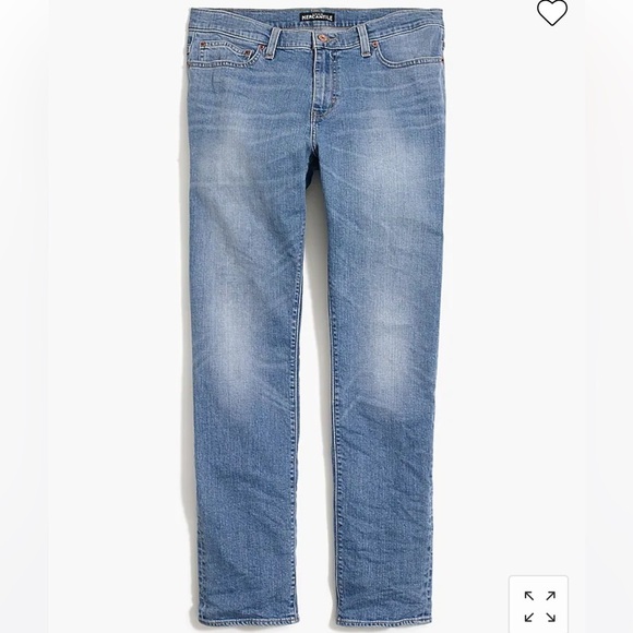 J. Crew Slim Fit Men's Jean, K7752 Signature Flex, Men's Size 35/32. Light Wash - Picture 3 of 5